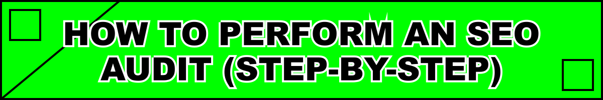 How to Perform an SEO Audit (Step-by-Step)