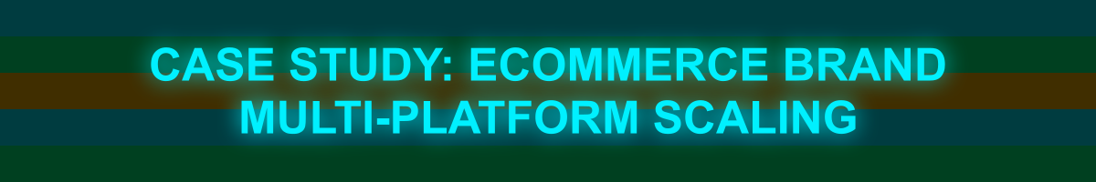 CASE STUDY: ECOMMERCE BRAND MULTI-PLATFORM SCALING
