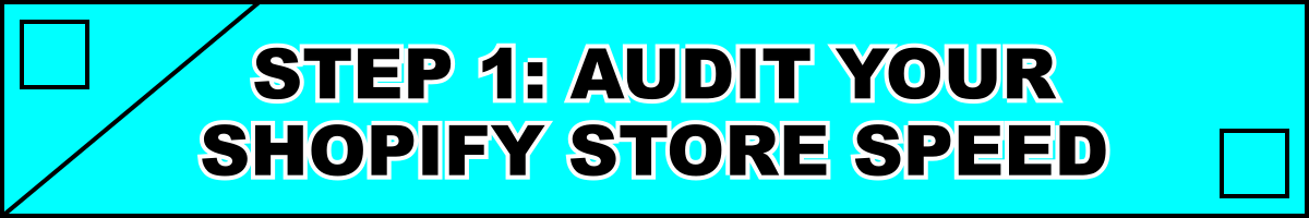 Step 1: Audit Your Shopify Store Speed