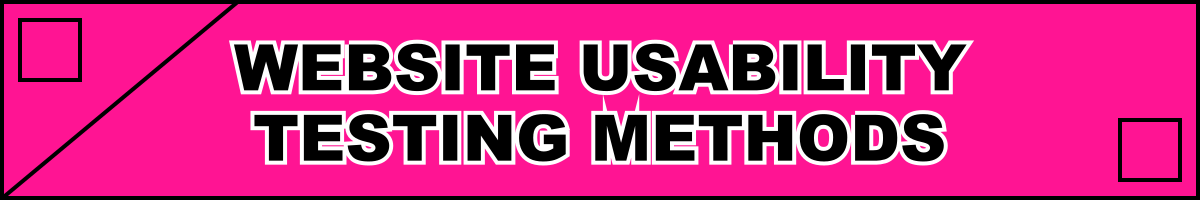 Website Usability Testing Methods